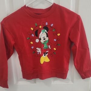Red Mickey Mouse Holiday Sweatshirt